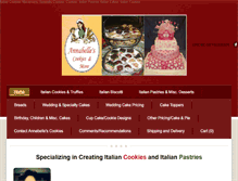 Tablet Screenshot of annabellescookiesandmore.com